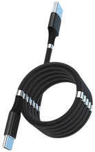 Carica l&#39;immagine nel visualizzatore di Gallery, Cavo USB magnetico flessibile -Nero - Ozerty
