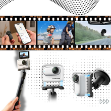 Carica l&#39;immagine nel visualizzatore di Gallery, Telecamera a Mani Libere Insta360 con Montaggio Magnetico - Ozerty
