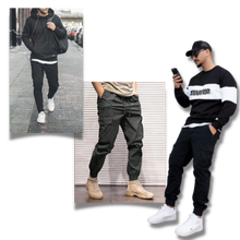 Carica l&#39;immagine nel visualizzatore di Gallery, Pantaloni cargo slim fit da uomo - Ozerty
