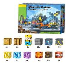 Carica l&#39;immagine nel visualizzatore di Gallery, Blocchi magnetici educativi di Minecraft -72 PCS - Ozerty

