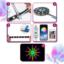 Carica l&#39;immagine nel visualizzatore di Gallery, Strisce LED con Sincronizzazione Musicale - Ozerty
