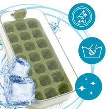 Carica l&#39;immagine nel visualizzatore di Gallery, Vassoi per cubetti di ghiaccio in silicone antiaderente - Ozerty

