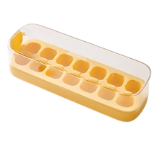 Carica l&#39;immagine nel visualizzatore di Gallery, Vassoi per cubetti di ghiaccio in silicone antiaderente -Giallo/14 griglie - Ozerty
