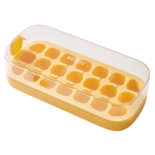 Carica l&#39;immagine nel visualizzatore di Gallery, Vassoi per cubetti di ghiaccio in silicone antiaderente -Giallo/21 griglie - Ozerty
