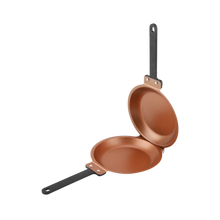 Carica l&#39;immagine nel visualizzatore di Gallery, Padella antiaderente bifacciale -Bronzo - Ozerty
