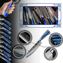 Carica l&#39;immagine nel visualizzatore di Gallery, Coltelli giapponesi Blu Oceano - Ozerty
