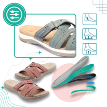 Carica l&#39;immagine nel visualizzatore di Gallery, Sandali con Punta Aperta e Soletta Ortopedica - Ozerty
