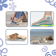 Carica l&#39;immagine nel visualizzatore di Gallery, Sandali con Punta Aperta e Soletta Ortopedica - Ozerty
