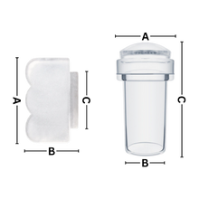 Carica l&#39;immagine nel visualizzatore di Gallery, Strumento per nail art trasparente Simmetria perfetta - Ozerty
