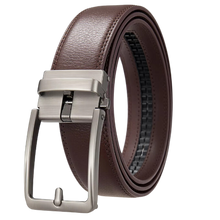 Carica l&#39;immagine nel visualizzatore di Gallery, Cintura in Pelle Senza Fori -Marrone - Ozerty
