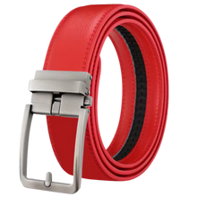 Carica l&#39;immagine nel visualizzatore di Gallery, Cintura in Pelle Senza Fori -Rosso - Ozerty
