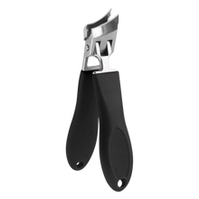 Carica l&#39;immagine nel visualizzatore di Gallery, Tagliaunghie a Lama Larga con Impugnatura Ergonomica -Nero - Ozerty

