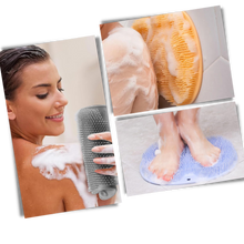 Carica l&#39;immagine nel visualizzatore di Gallery, Spazzola da doccia rilassante per schiena e piedi - Ozerty
