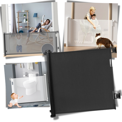 Cancello Retrattile in Rete per Animali Domestici e Bambini - Ozerty