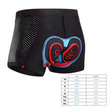 Carica l&#39;immagine nel visualizzatore di Gallery, Pantaloncino da bici imbottito senza cuciture - Ozerty
