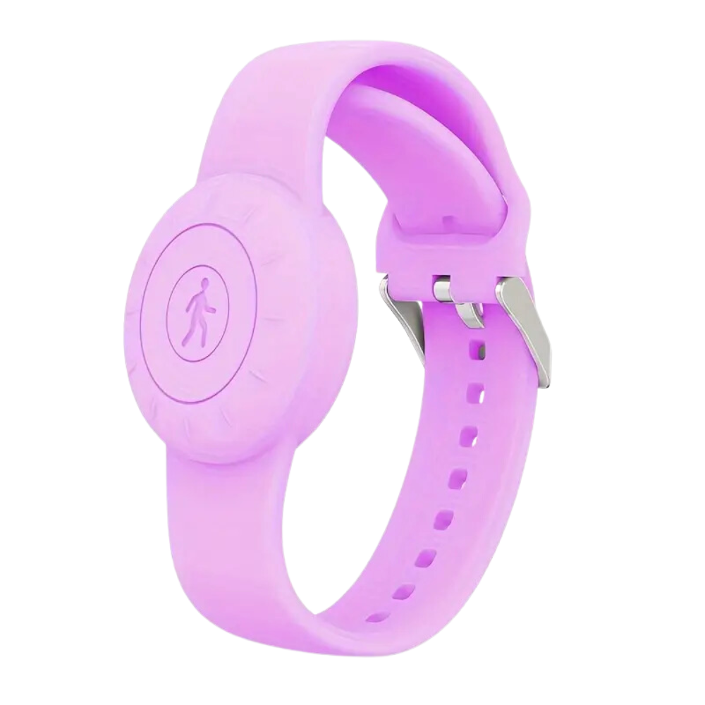 Orologio in Silicone per AirTag -Viola chiaro - Ozerty