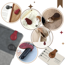 Carica l&#39;immagine nel visualizzatore di Gallery, Elegante segnalibro personalizzato in pelle magnetica - Ozerty
