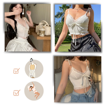 Carica l&#39;immagine nel visualizzatore di Gallery, Morbido top in pizzo alla moda - Ozerty
