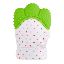 Carica l&#39;immagine nel visualizzatore di Gallery, Guantino lenitivo per la dentizione -Verde - Ozerty
