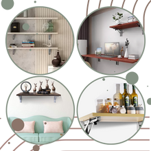 Carica l&#39;immagine nel visualizzatore di Gallery, Eleganti staffe pieghevoli a muro per ripiani - Ozerty
