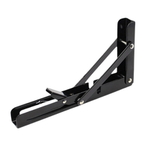 Carica l&#39;immagine nel visualizzatore di Gallery, Eleganti staffe pieghevoli a muro per ripiani -Nero/20 cmNero/25 cmNero/30 cmNero/35 cmNero/40 cm - Ozerty
