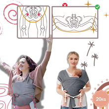 Carica l&#39;immagine nel visualizzatore di Gallery, Imbragatura per neonati traspirante e di sostegno - Ozerty
