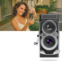 Carica l&#39;immagine nel visualizzatore di Gallery, Fotocamera Reflex a Doppio Obiettivo Senza Tempo - Ozerty
