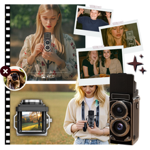 Carica l&#39;immagine nel visualizzatore di Gallery, Fotocamera Reflex a Doppio Obiettivo Senza Tempo - Ozerty
