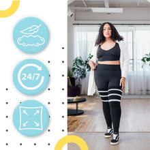 Carica l&#39;immagine nel visualizzatore di Gallery, Calze alte da donna con punta rinforzata - Ozerty

