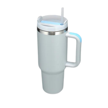 Carica l&#39;immagine nel visualizzatore di Gallery, Tazza per auto di grande capacità con manico -Grigio chiaro - Ozerty
