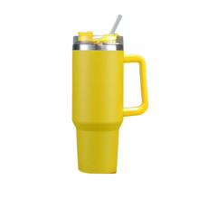 Carica l&#39;immagine nel visualizzatore di Gallery, Tazza per auto di grande capacità con manico -Giallo - Ozerty
