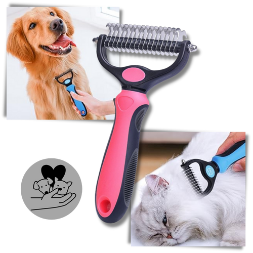 Spazzola per cani e gatti per la rimozione del pelo - Ozerty