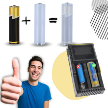 Carica l&#39;immagine nel visualizzatore di Gallery, Convertitore universale di batterie da AAA a AA - Ozerty
