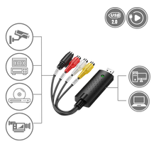 Carica l&#39;immagine nel visualizzatore di Gallery, Adattatore di cattura USB 2.0 Video TV DVD VHS DVR - Ozerty
