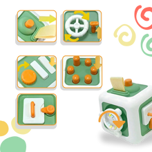 Carica l&#39;immagine nel visualizzatore di Gallery, Cubo giocattolo sensoriale 6 in 1 - Ozerty
