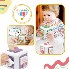 Carica l&#39;immagine nel visualizzatore di Gallery, Cubo giocattolo sensoriale 6 in 1 - Ozerty
