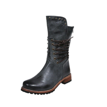Carica l&#39;immagine nel visualizzatore di Gallery, Stivaletti in Pelle PU Vintage -Grigio/EU37Grigio/EU35Grigio/EU36Grigio/EU38Grigio/EU39Grigio/EU40Grigio/EU41Grigio/EU42Grigio/EU43 - Ozerty
