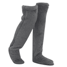 Carica l&#39;immagine nel visualizzatore di Gallery, Calzini lunghi riscaldanti e morbidi -Grigio scuro - Ozerty
