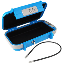 Carica l&#39;immagine nel visualizzatore di Gallery, Piccolo contenitore impermeabile con serratura -Blu - Ozerty
