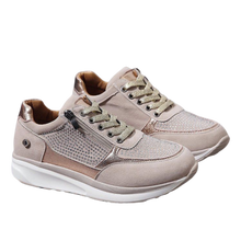 Carica l&#39;immagine nel visualizzatore di Gallery, Scarpe da ginnastica con zeppa in strass -Beige/EU35Beige/EU36Beige/EU37Beige/EU38Beige/EU39Beige/EU40Beige/EU41Beige/EU42Beige/EU43 - Ozerty
