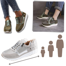 Carica l&#39;immagine nel visualizzatore di Gallery, Scarpe da ginnastica con zeppa in strass - Ozerty
