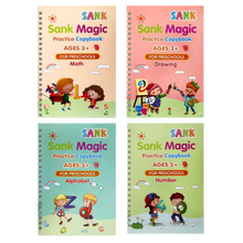 Carica l&#39;immagine nel visualizzatore di Gallery, Quaderni di Pratica con Solchi Scrivibili e Cancellabili -Inglese 4 Libri - Ozerty
